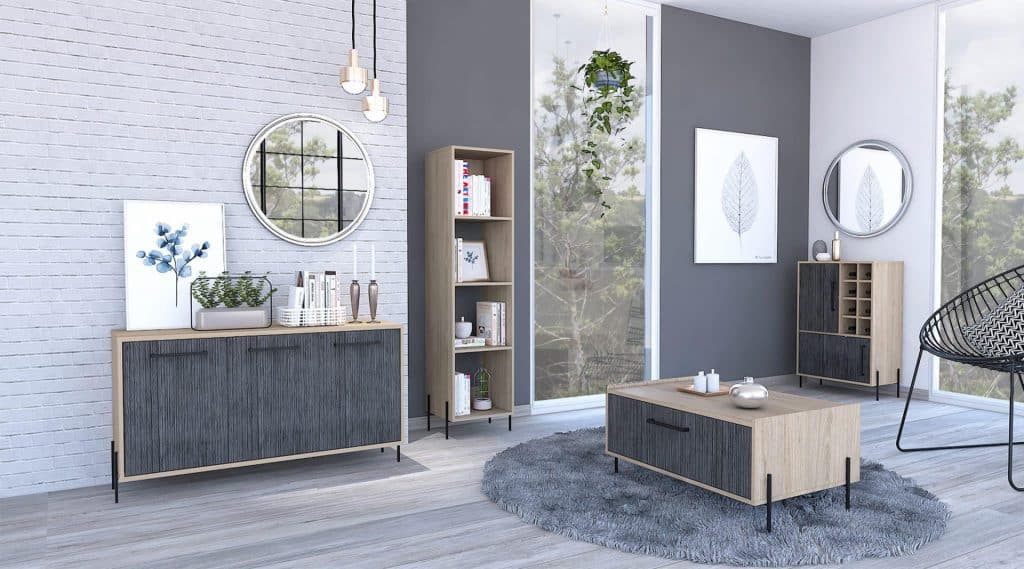 The washed oak storage coffee table